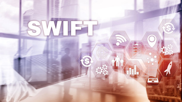 斯威夫特。世界银行间金融电信协会。国际支付。商业背景图片下载