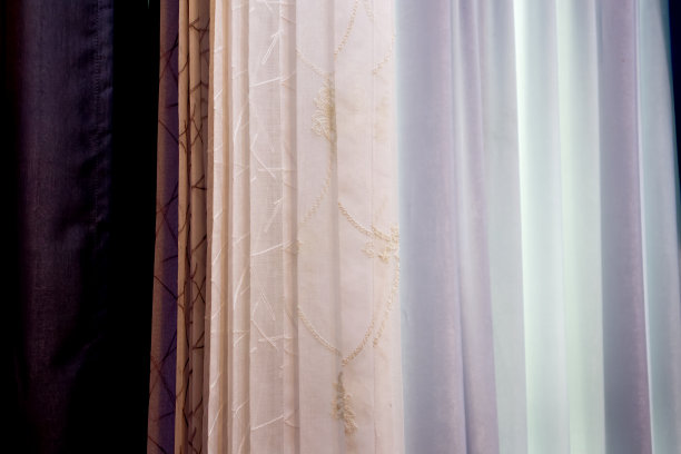 漂亮的窗帘或布帘图案，纹理背景图片下载