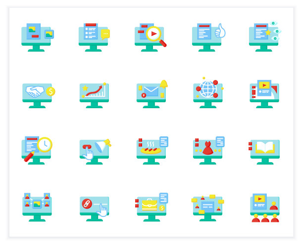 博客平面图标集图片下载