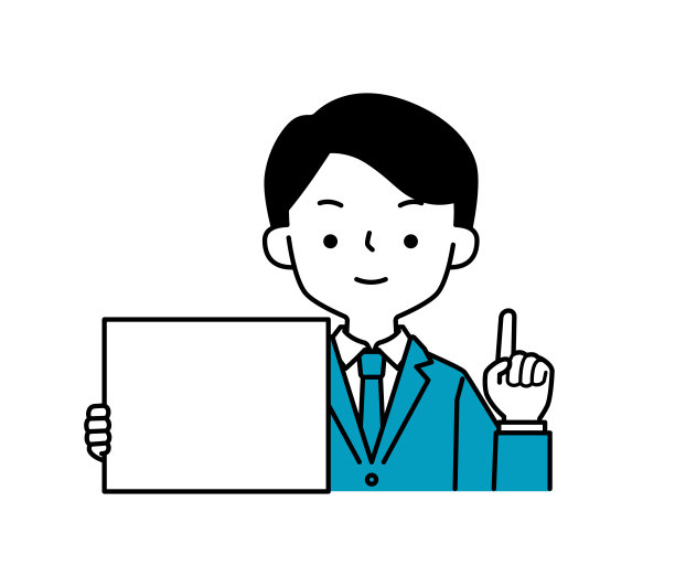 一个商人的白板矢量插图图片下载
