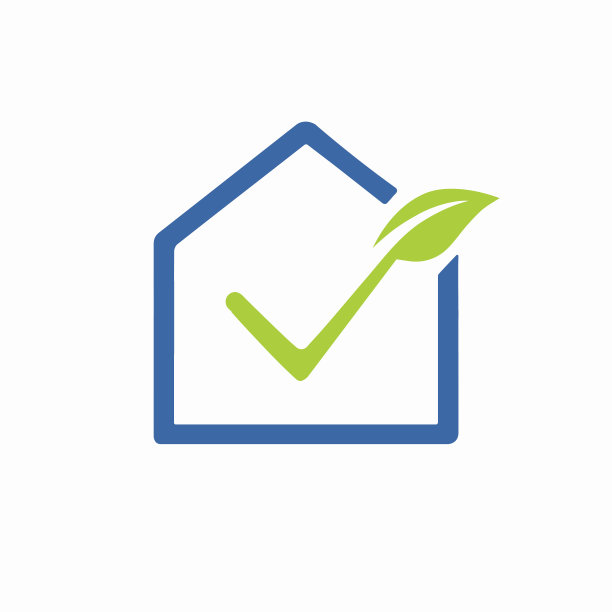 生态家居标志矢量插图设计图片下载