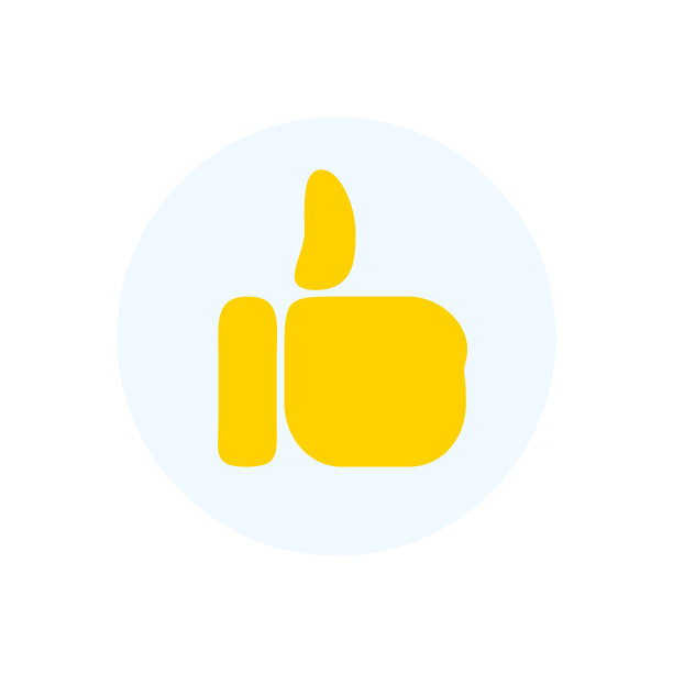 拇指指的是故事和直播。社交媒体ui的黄色拇指图标。illlustration向量图片下载