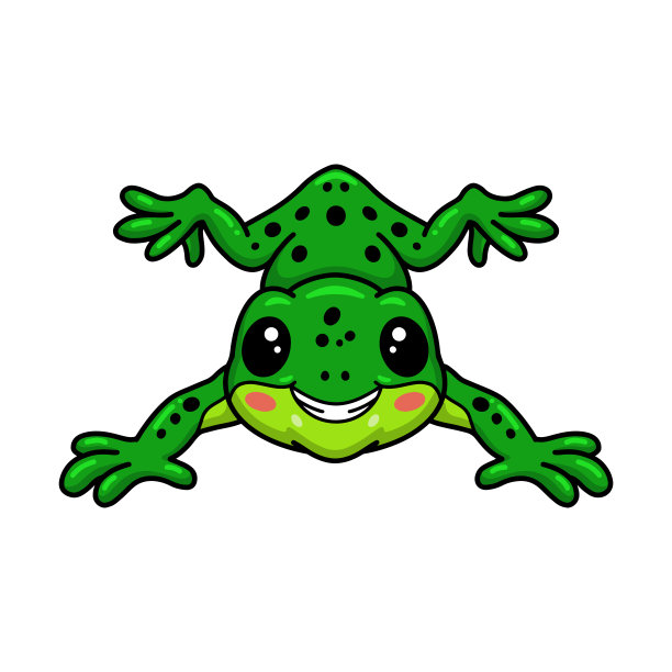 可爱的小青蛙卡通人物图片下载