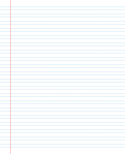 方格纸。摘要条纹背景与彩色水平线。学校的几何图案，墙纸，纹理，笔记本。衬纸空白孤立在透明背景上图片下载