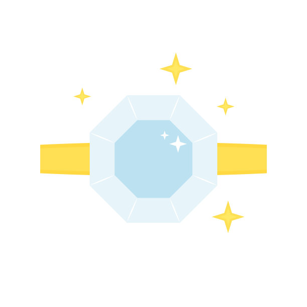 钻石订婚戒指图标图片下载