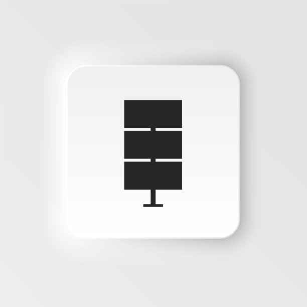 空白广告牌新风格矢量图标广告，大板横幅。在白色背景图片下载