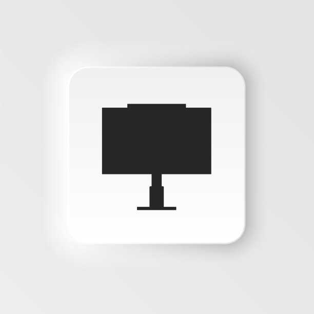 空白广告牌新风格矢量图标广告，大板横幅。在白色背景图片下载