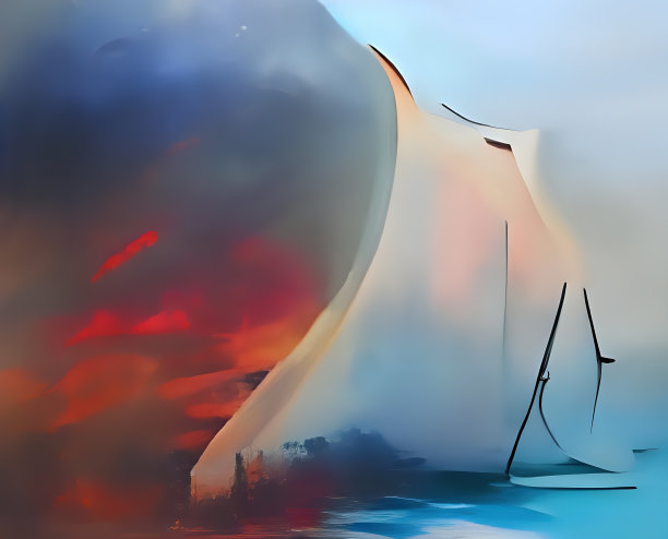 彩色数字抽象艺术绘画背景。现代艺术。当代艺术。图片下载