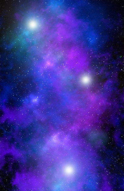 行星和星系，科幻小说壁纸。深空之美。宇宙中数十亿个星系的宇宙艺术背景。三维演示图片下载