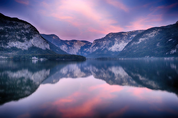 奥地利的哈尔斯塔特湖图片下载
