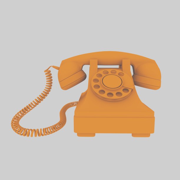 黄色复古电话图片下载