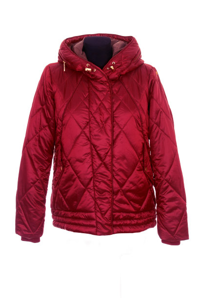 深红色女茄克图片下载