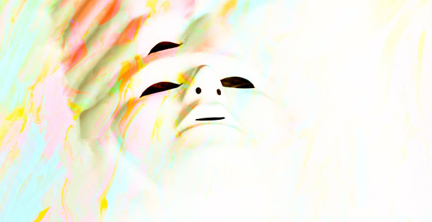 幽灵的白色面具图片下载