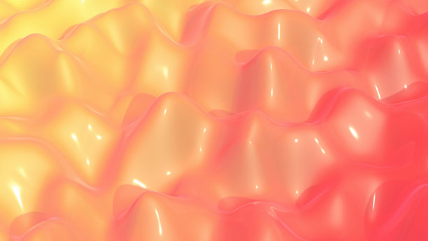 三维抽象液体背景。彩色梯度流体纹理波表面。科学，迷幻，超现实的背景图片下载