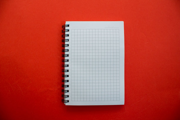 空白打开记事本页，俯视图图片下载