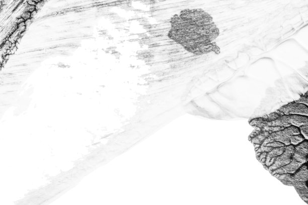 用罗夏墨迹法在白纸背景上绘制蓝、紫、红、黄抽象亚克力颜料的颜色纹理图片下载