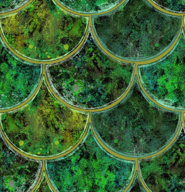 无缝模式。绿色瓷砖。风景如画的纹理图片下载