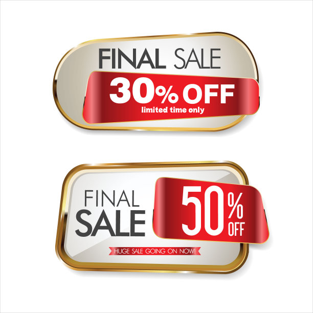 超级销售黄金复古徽章和标签收集图片下载