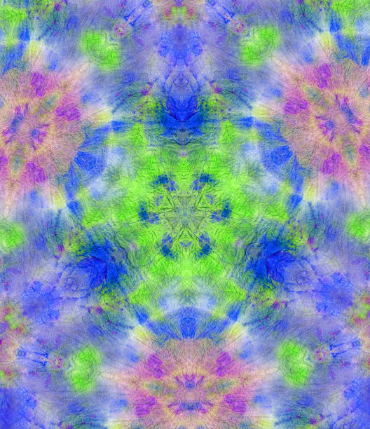 手绘水彩背景与万花筒滤镜图片下载