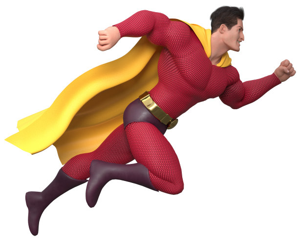 超级英雄孤立运行图片下载