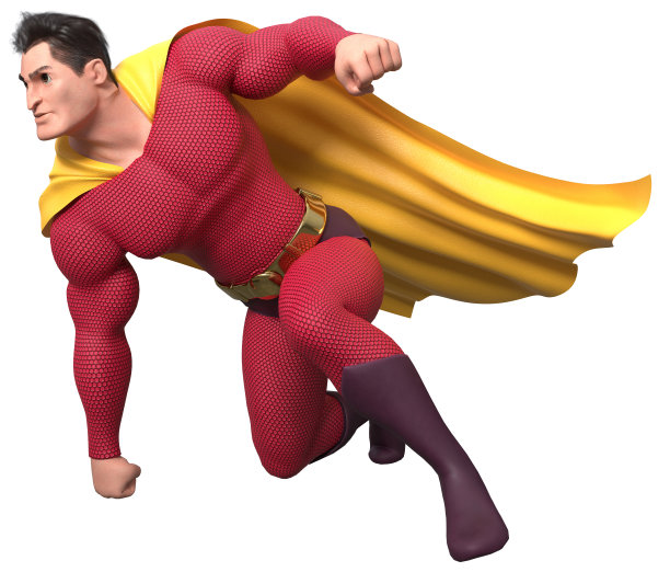 超级英雄登陆白色星球图片下载