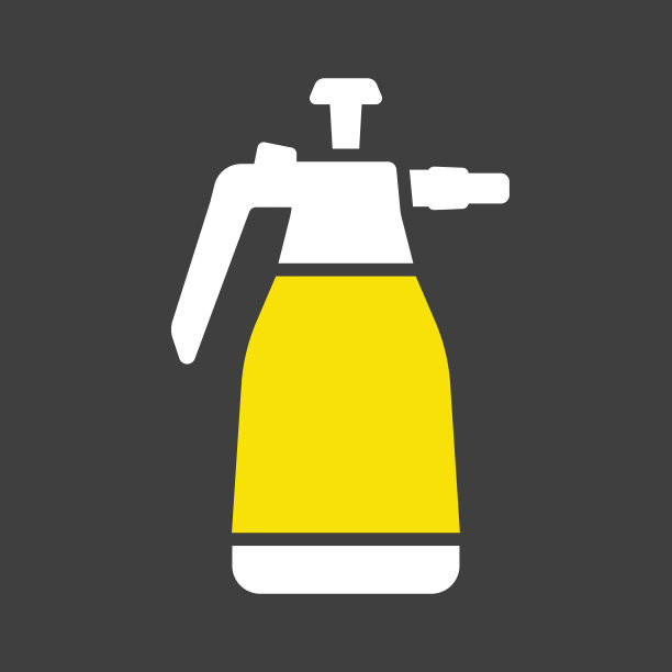 花园手压缩喷雾器泵矢量图标图片下载