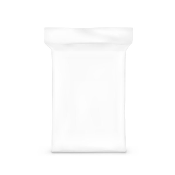 塑料袋模型。矢量插图孤立在白色背景上。图片下载