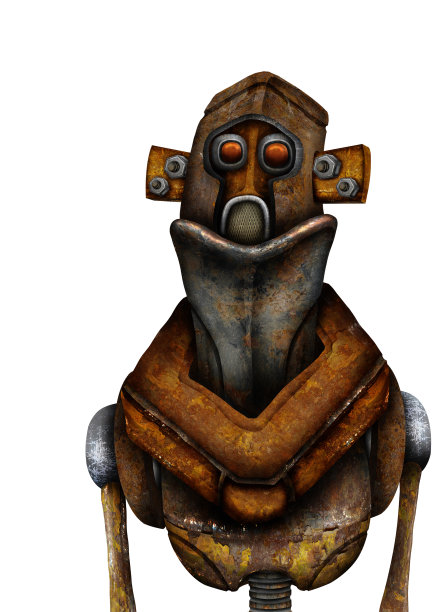 生锈的机器人12图片下载