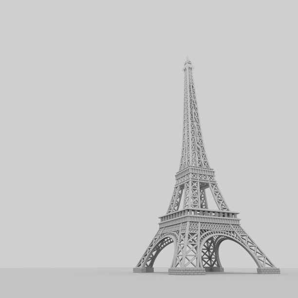 埃菲尔铁塔孤立图片下载