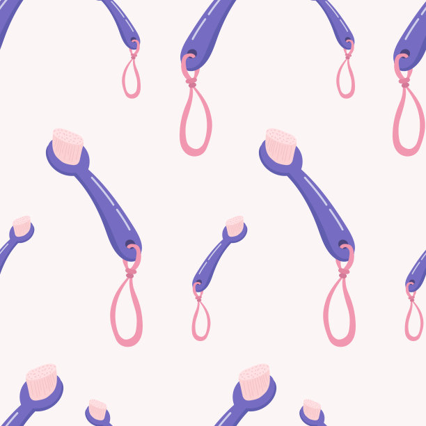 卡通手绘洗刷无缝图案图片下载