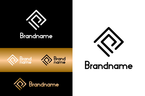 字母P或IP字母组合图片下载