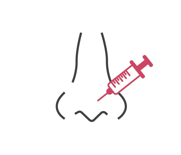 鼻整形术概念图标。鼻子被重塑了。改善呼吸。面部美学手术。可编辑的中风。图片下载