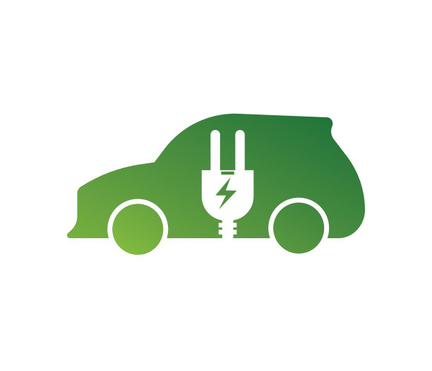 环保汽车设计。矢量插图,平的。图片下载