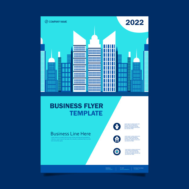 商业传单封面设计模板图片下载