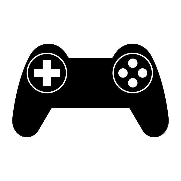 掌机游戏手柄图标，操纵杆小工具矢量图技术按钮，玩有趣的游戏图片下载