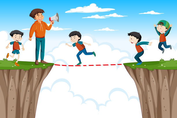 参加学校郊游的孩子们图片下载