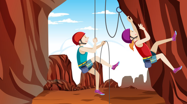 户外攀岩场景图片下载