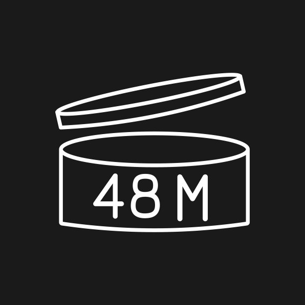 截止日期48个月图标。开启符号后的句点。矢量插图。图片下载