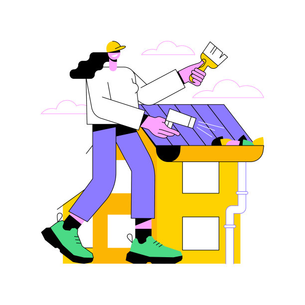 排水沟清洗抽象概念矢量插图。图片下载