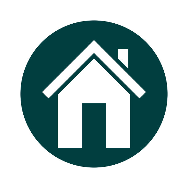 主页图标上的白色背景。向量图片下载