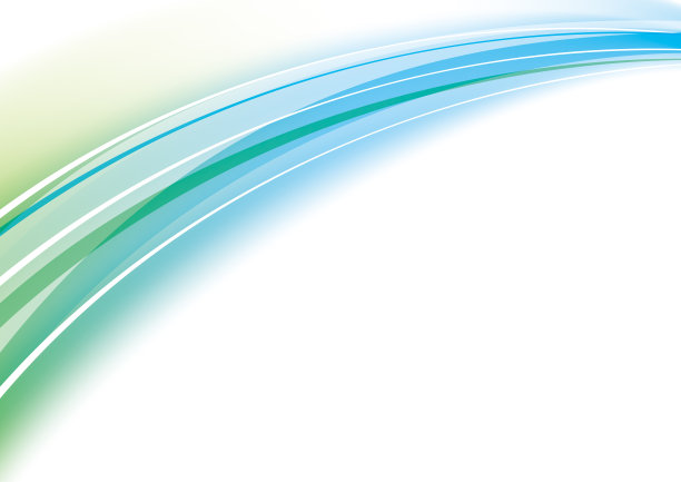 上升的蓝色和绿色大曲线，抽象的背景图片下载