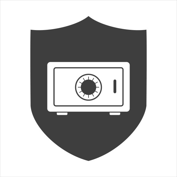 安全的金钱图标上的白色背景图片下载