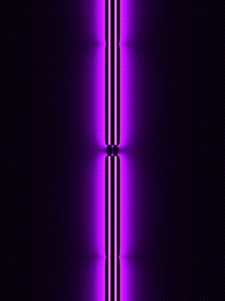 发光的霓虹条纹图案。抽象的数字背景。简单的3d渲染数字插图图片下载