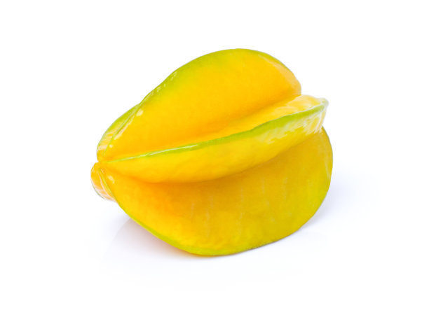 杨桃果实(海星果，苹果)孤立在白色背景上图片下载