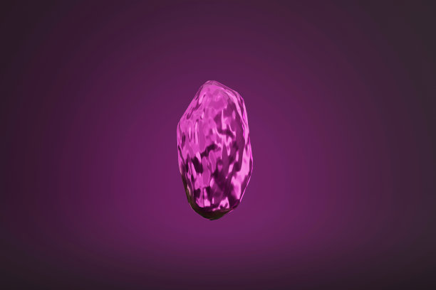 幻想彩色魔法水晶3d渲染插图图片下载