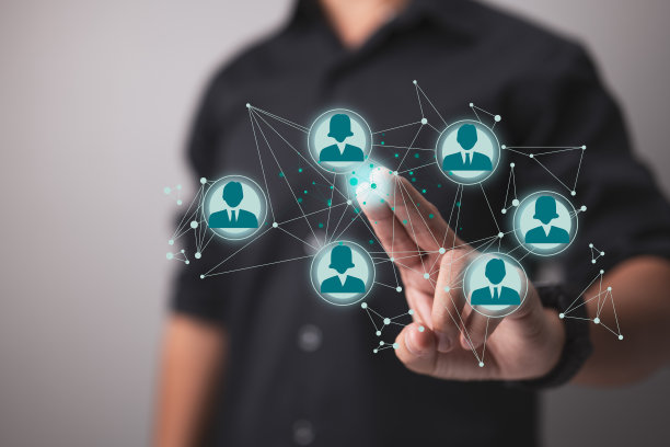人际网络的结构。人力资源(HR)是人力资源的管理和招聘。图片下载