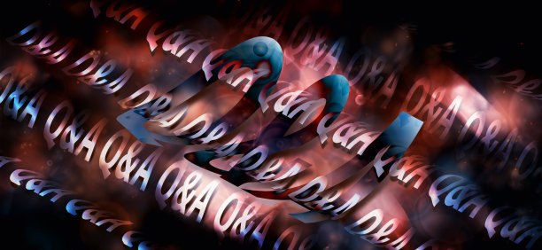 模式从波浪的问题和回答营销铭文图片下载