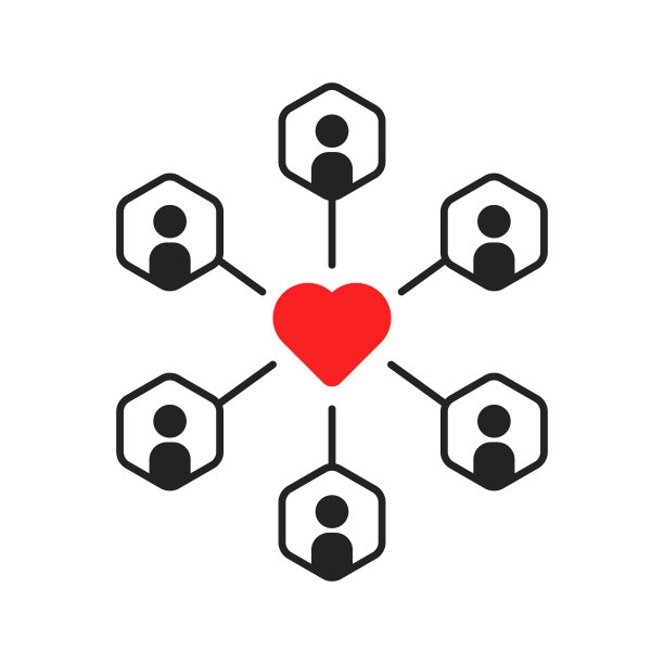 社交影响力营销就像追随者图标图片下载