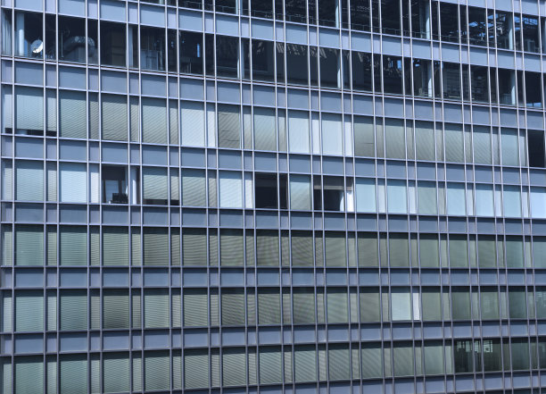 蓝色色调的现代企业建筑外观图片下载