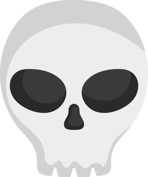 卡通骷髅图标图片下载